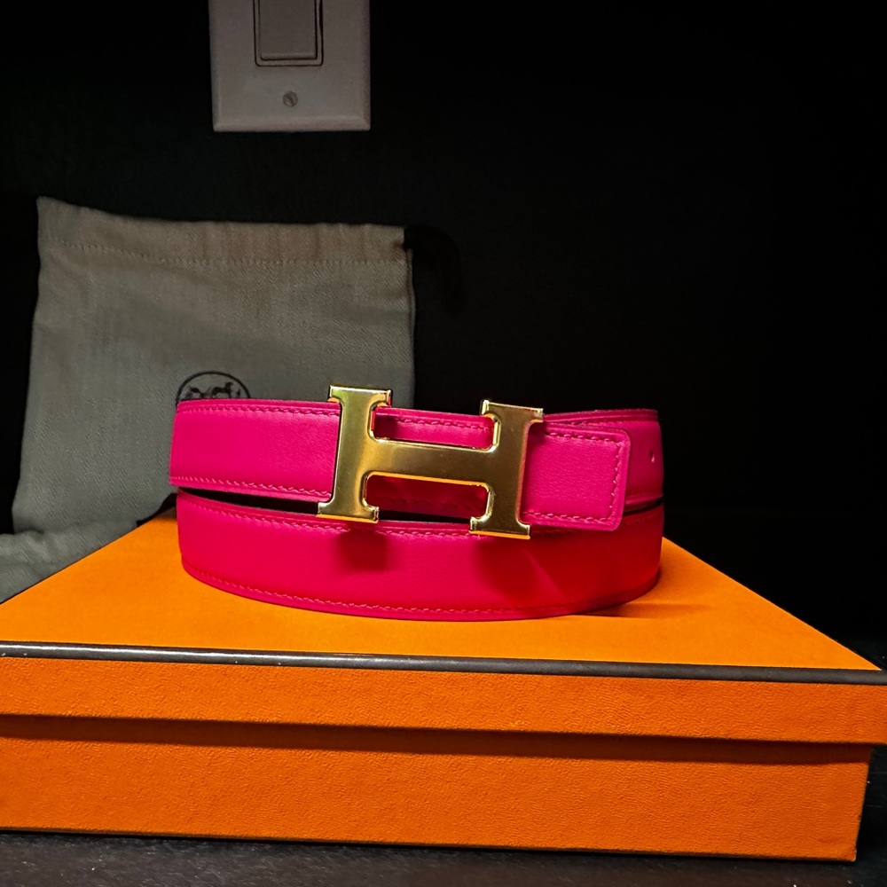 Hermès Belt with Gold Buckle - Picture 2 of 5